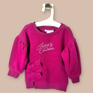 [KID] JUICY COUTURE Kids Sweater 18M Magenta | Cotton Blend Pullover